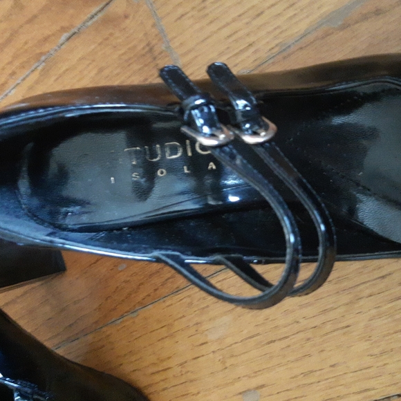 Black Strapped Heels - Picture 2 of 3